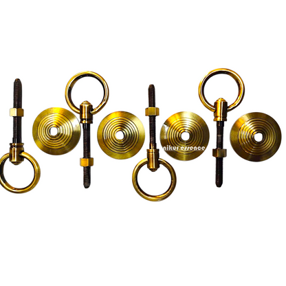 Indian Rosewood Oonjal (Jhula/Swing) – 5ft Traditional Wooden Swing with 7ft Brass Chains & Elegant Inlay Work | Available Worldwide Nikuressence