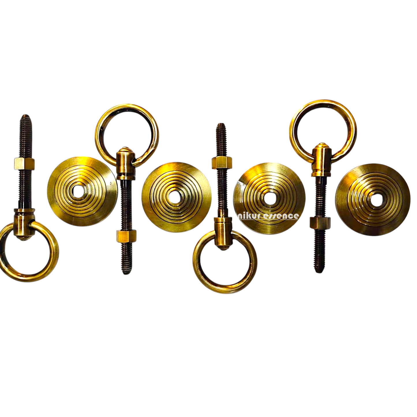 Indian Rosewood Oonjal (Jhula/Swing) – 5ft Traditional Wooden Swing with 7ft Brass Chains & Elegant Inlay Work | Available Worldwide Nikuressence