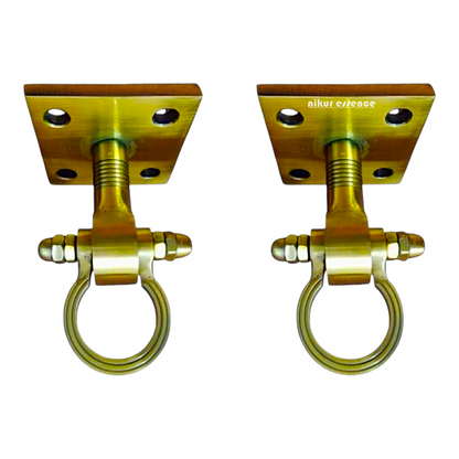 Indian Rosewood Oonjal (Jhula/Swing) – 5ft Traditional Wooden Swing with 7ft Brass Chains & Elegant Inlay Work | Available Worldwide Nikuressence