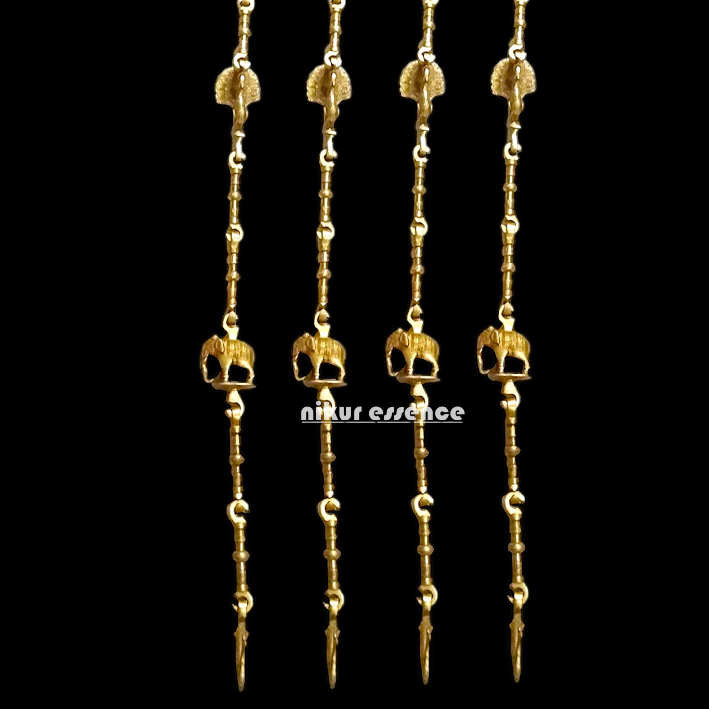 Handcrafted Wooden Oonjal (Jhula/Swing) – 5ft Royal Wooden Swing with Brass Chains & Traditional Inlay Work Nikuressence