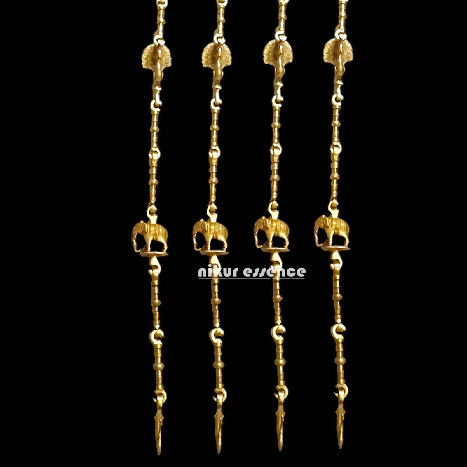 Handcrafted Wooden Oonjal (Jhula/Swing) – 5ft Royal Wooden Swing with Brass Chains & Traditional Inlay Work Nikuressence