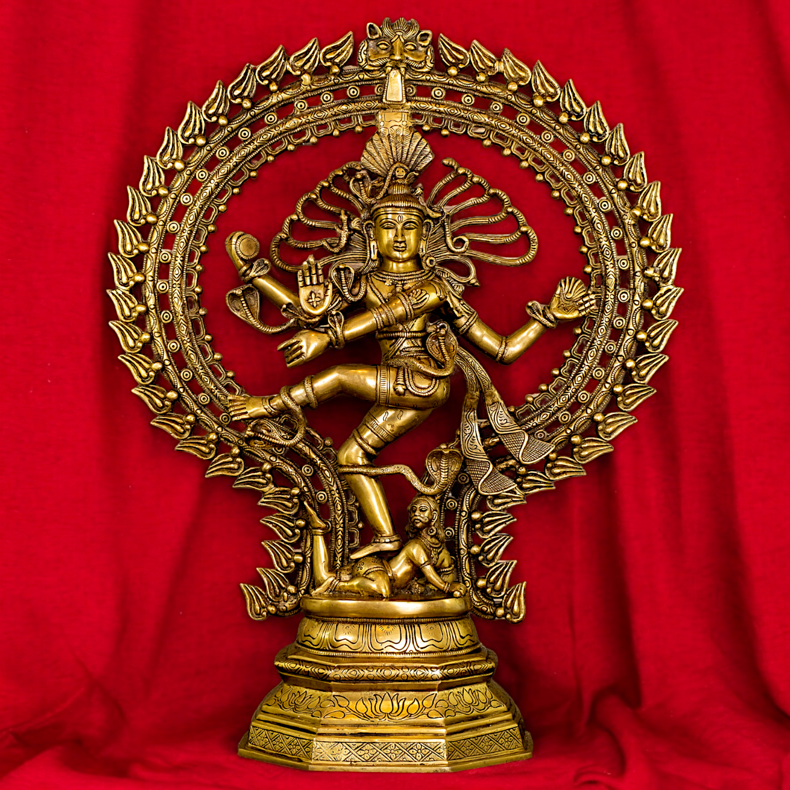 Large Shiva Nataraja Mahadev Solid brass idol - 28 inches Nikuressence