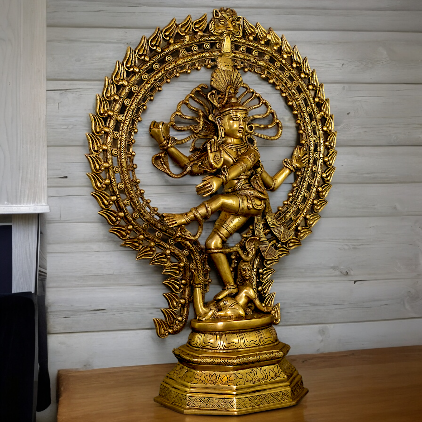Large Shiva Nataraja Mahadev Solid brass idol - 28 inches Nikuressence