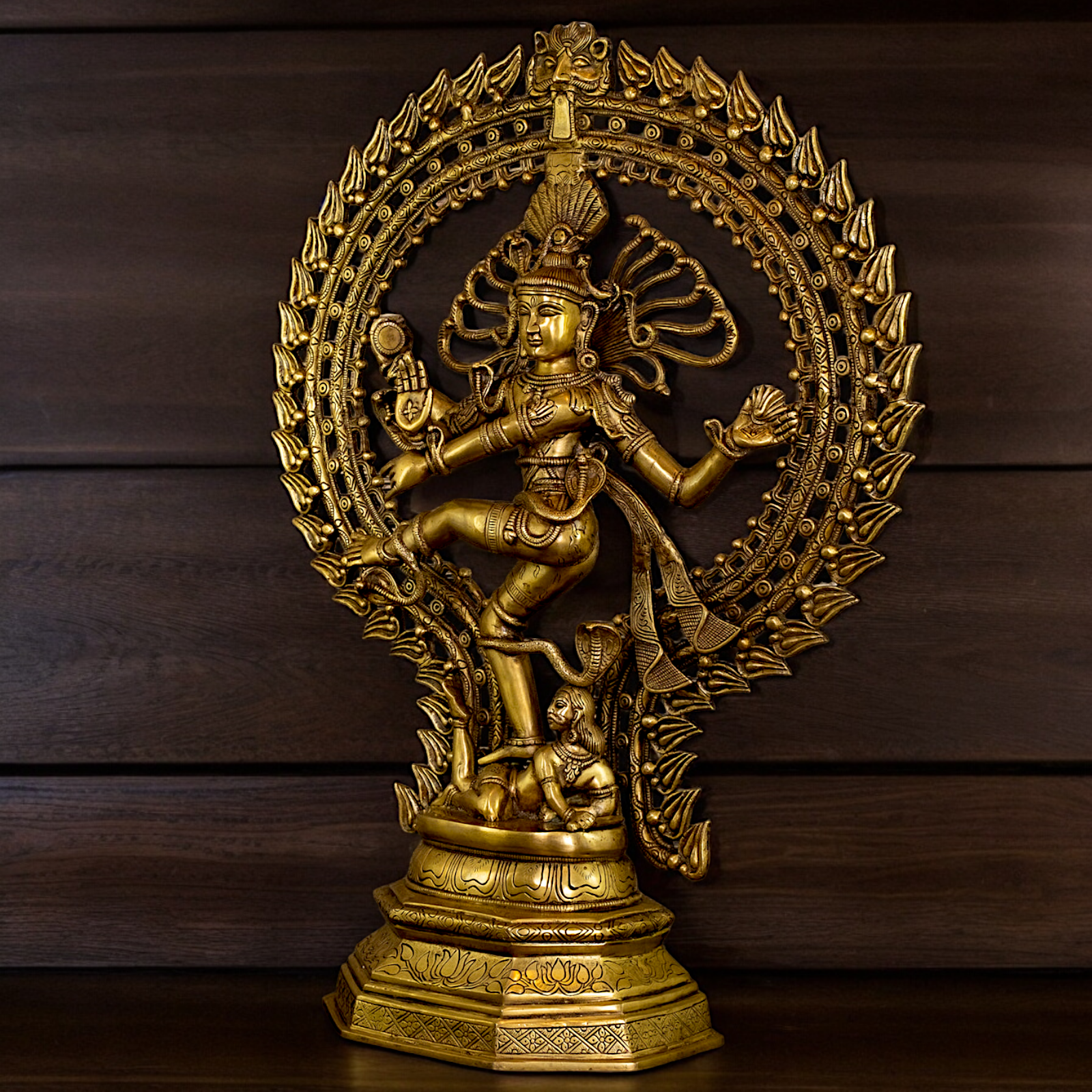 Large Shiva Nataraja Mahadev Solid brass idol - 28 inches Nikuressence
