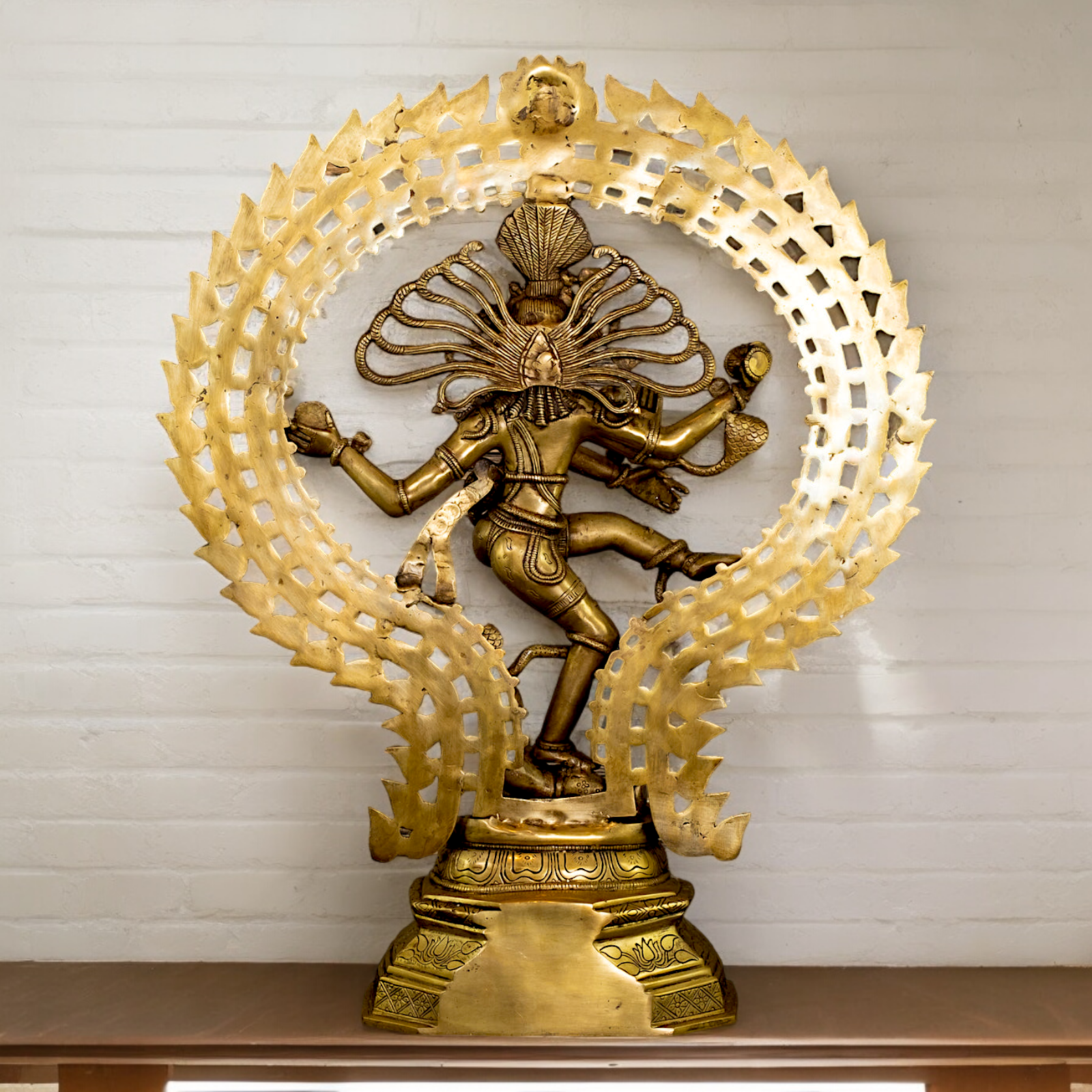 Large Shiva Nataraja Mahadev Solid brass idol - 28 inches Nikuressence