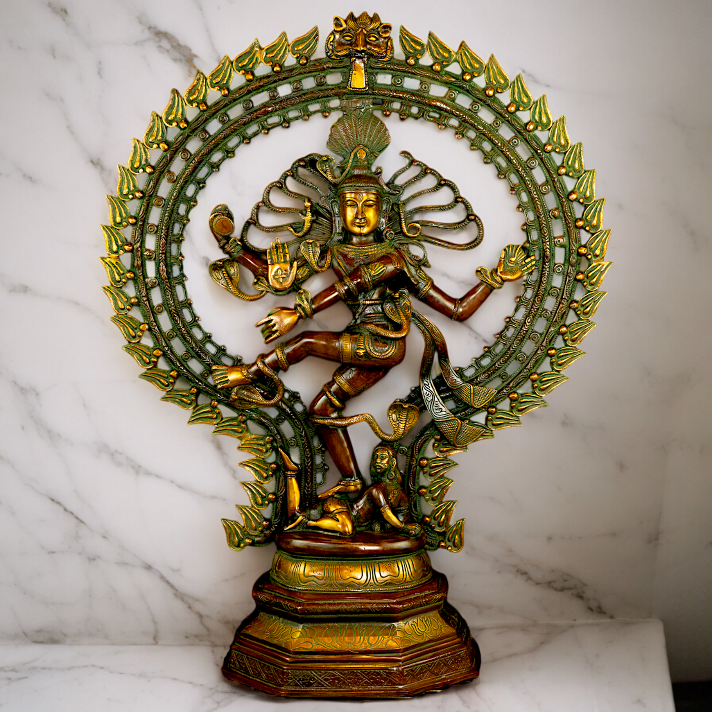 Lord Shiva Nataraja Dance tandav Brass statue - 28 inches Nikuressence