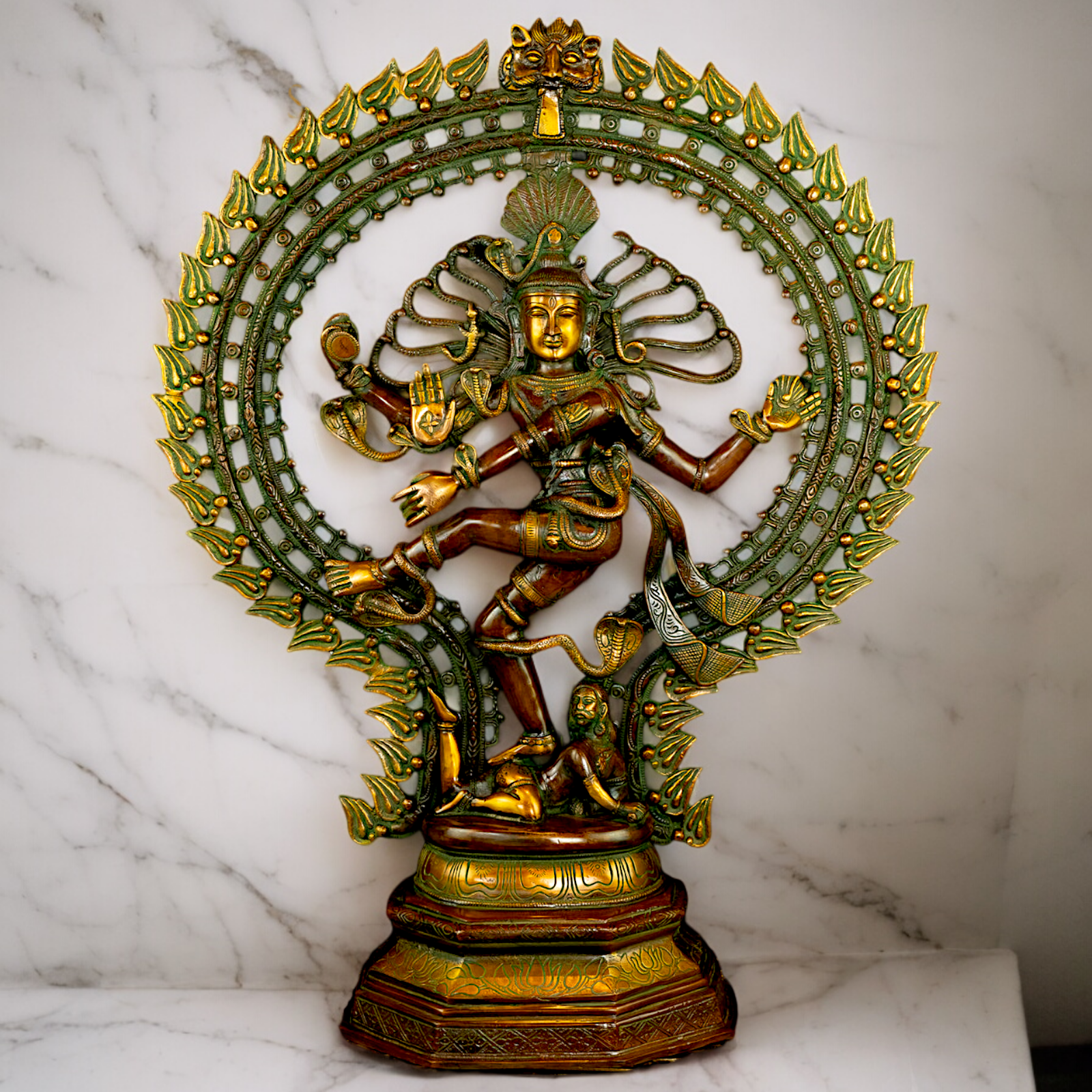 Lord Shiva Nataraja Dance tandav Brass statue - 28 inches Nikuressence