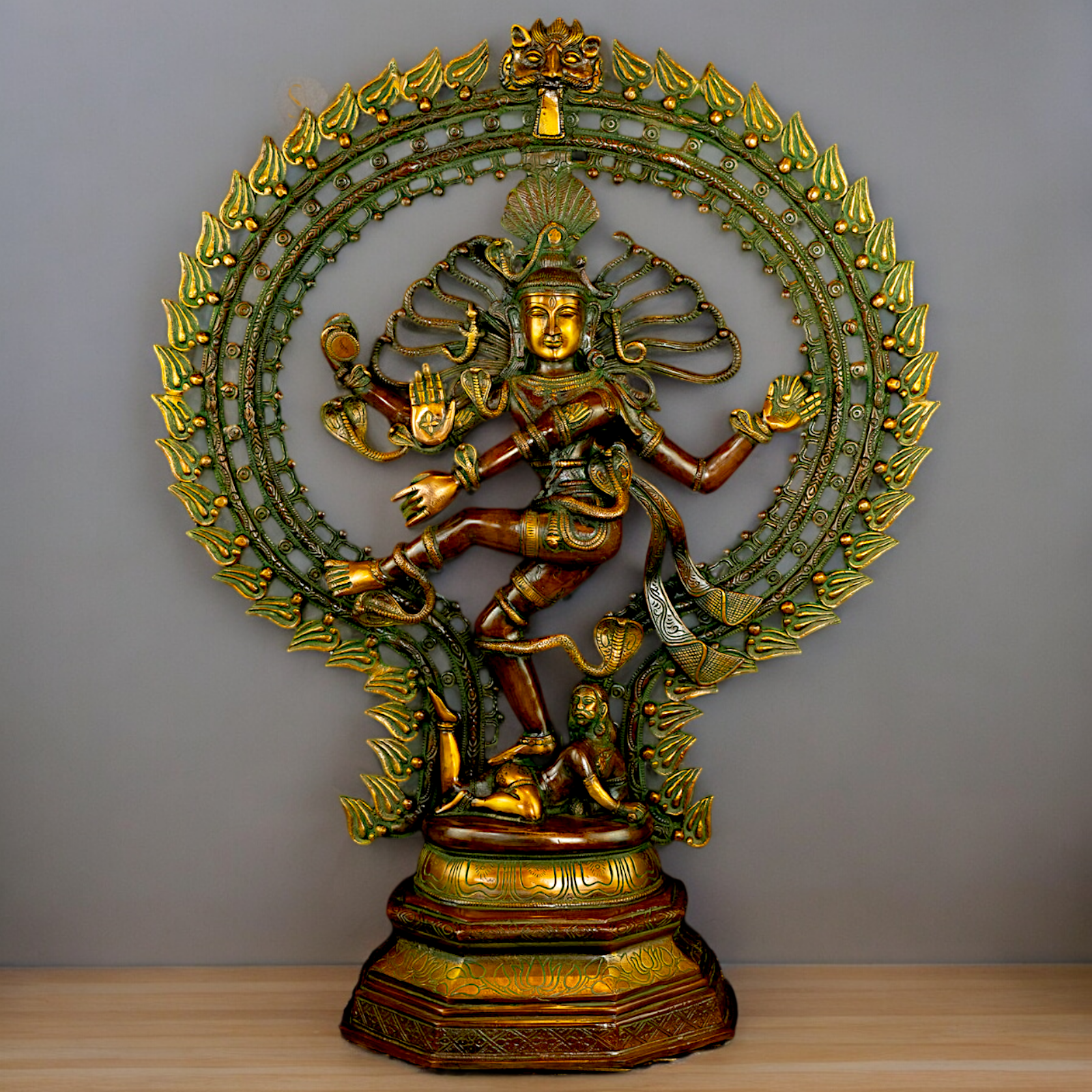 Lord Shiva Nataraja Dance tandav Brass statue - 28 inches Nikuressence