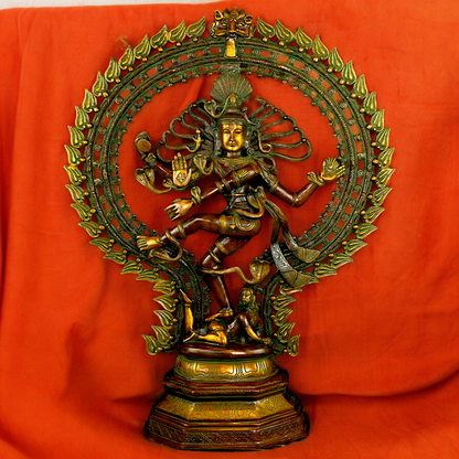 Lord Shiva Nataraja Dance tandav Brass statue - 28 inches Nikuressence