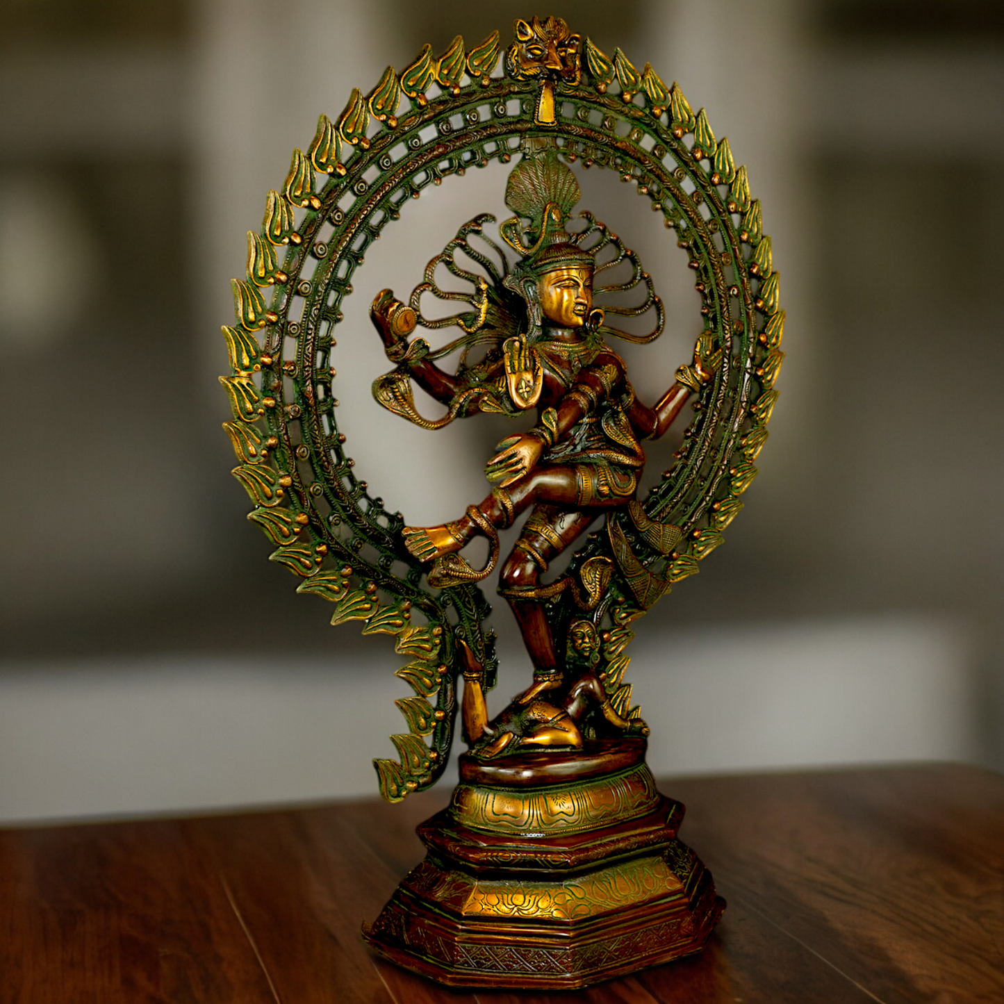 Lord Shiva Nataraja Dance tandav Brass statue - 28 inches Nikuressence