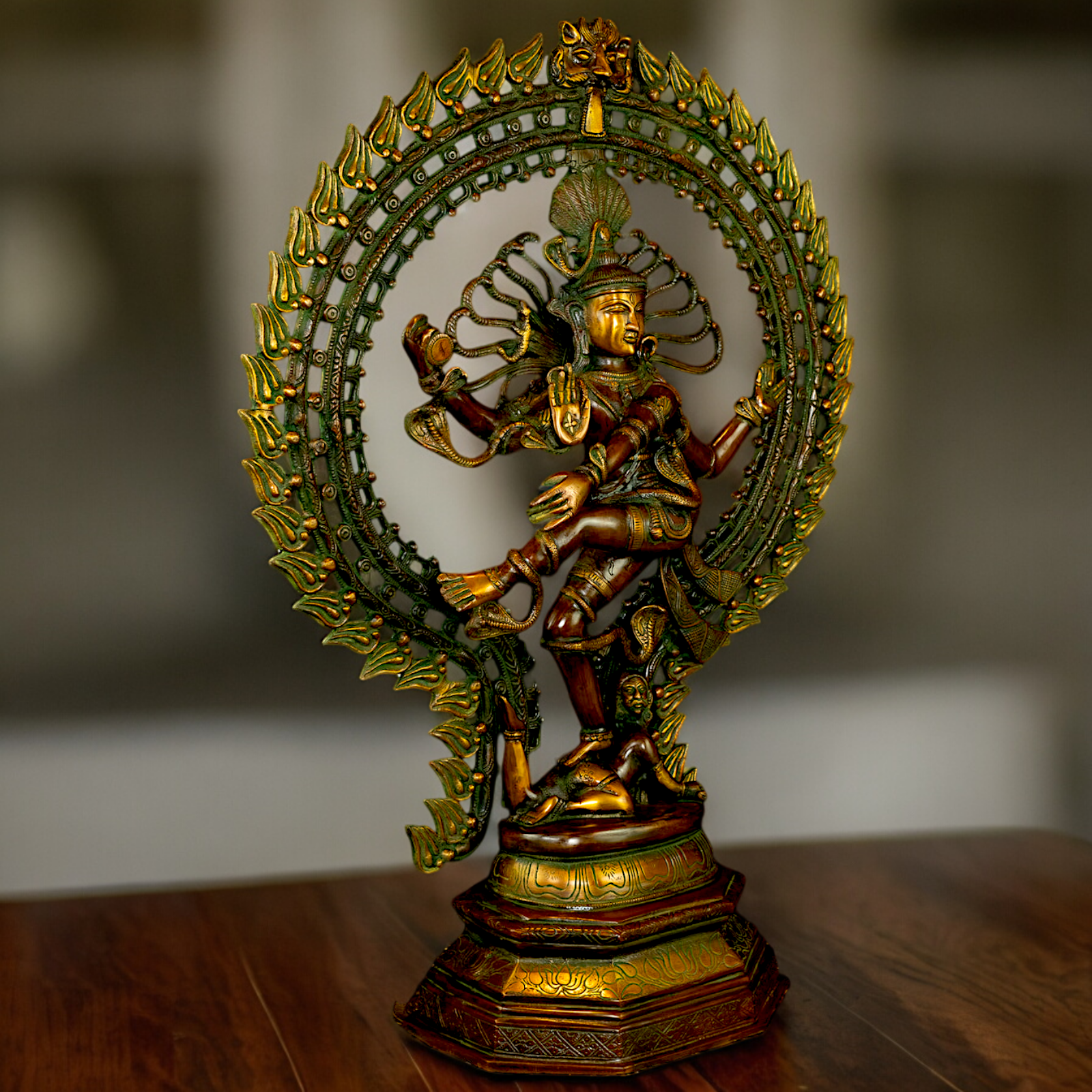 Lord Shiva Nataraja Dance tandav Brass statue - 28 inches Nikuressence