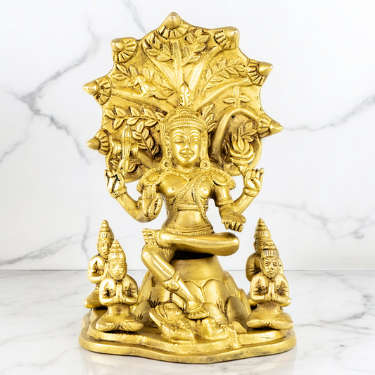Buy Dakshinamurti Shiva Solid Brass statue - 8.75 inch Nikuressence