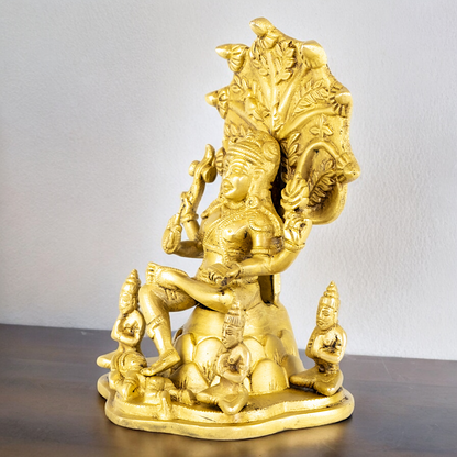 Buy Dakshinamurti Shiva Solid Brass statue - 8.75 inch Nikuressence