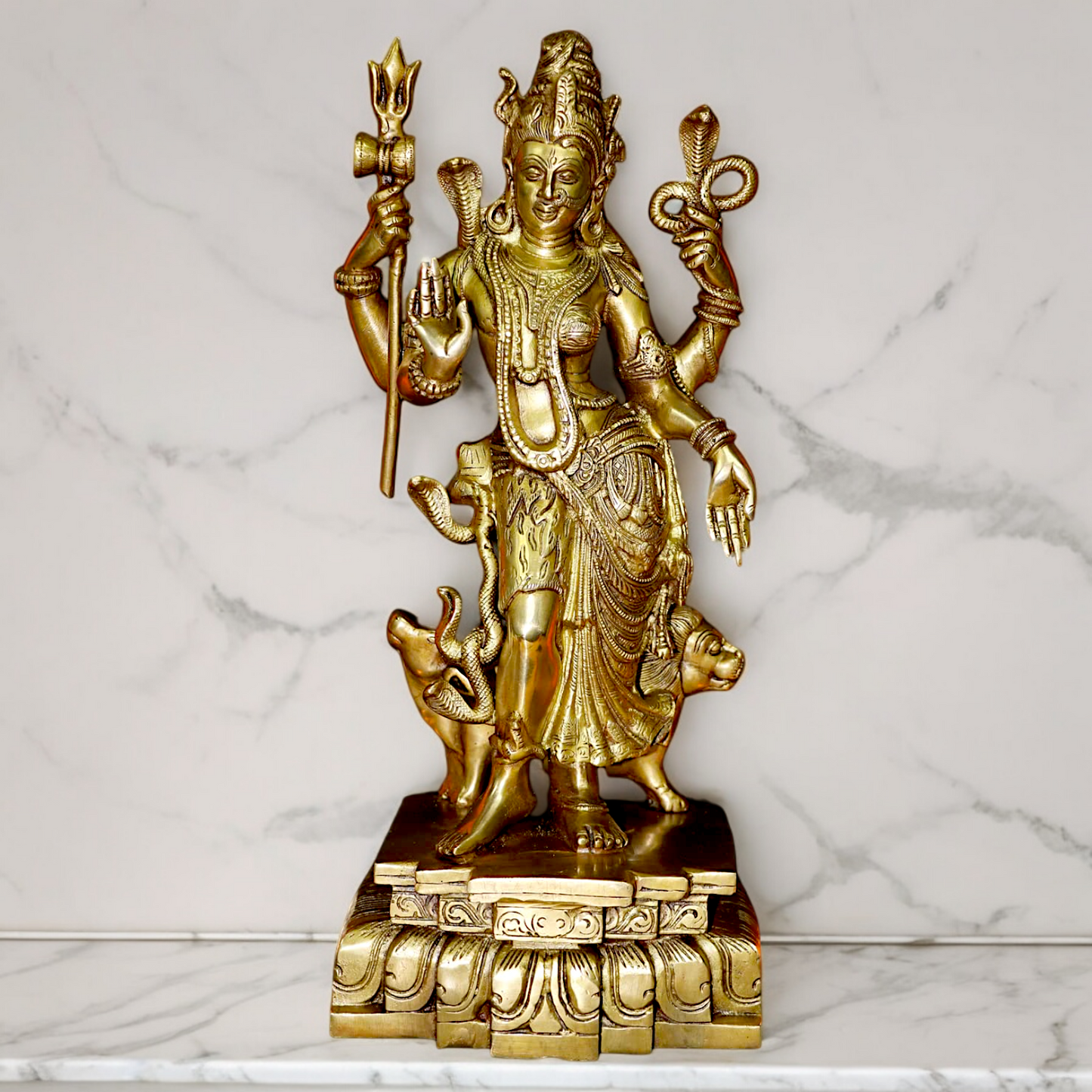 Buy Shiva Ardhanarishvara solid Brass idol - 18 inches Nikuressence