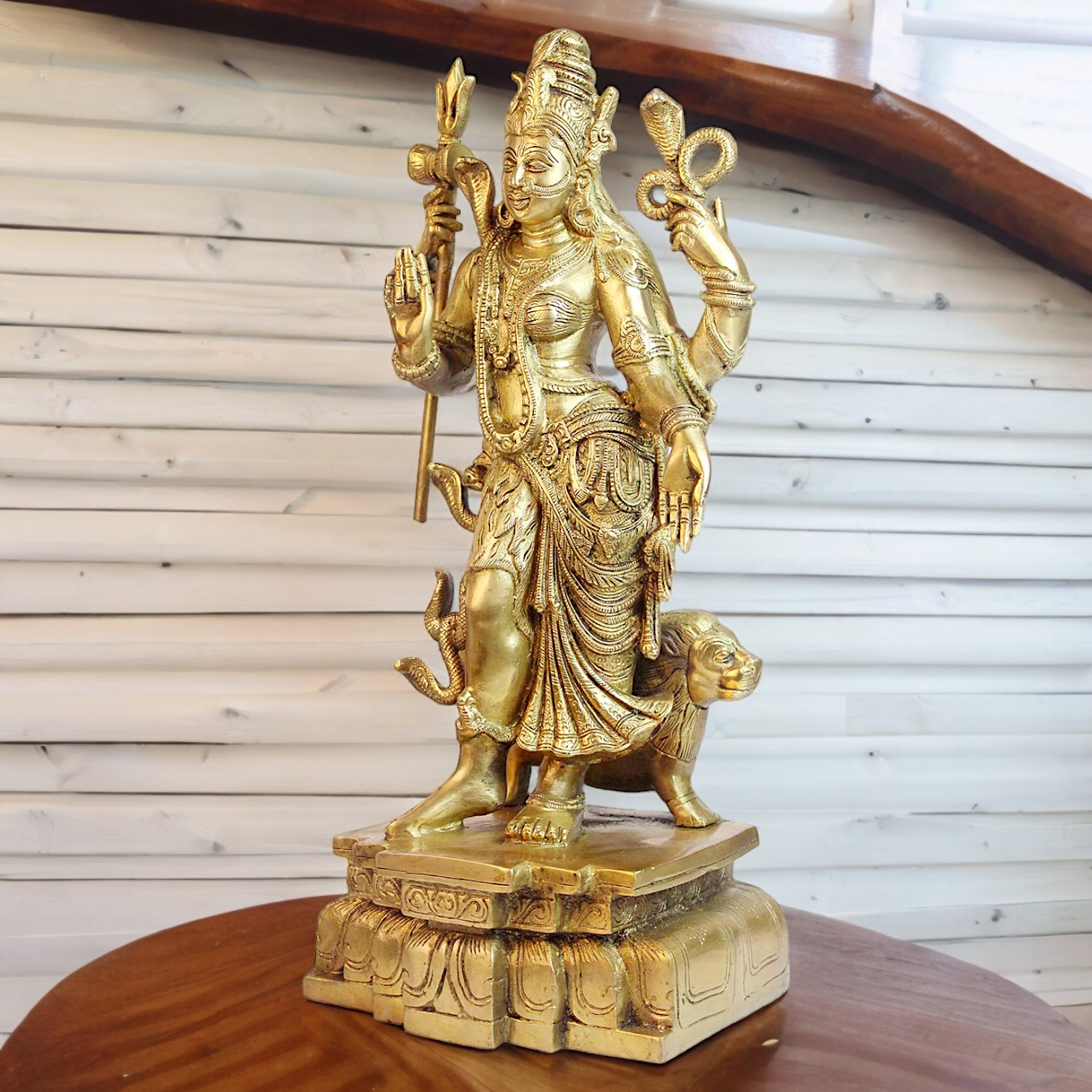 Buy Shiva Ardhanarishvara solid Brass idol - 18 inches Nikuressence