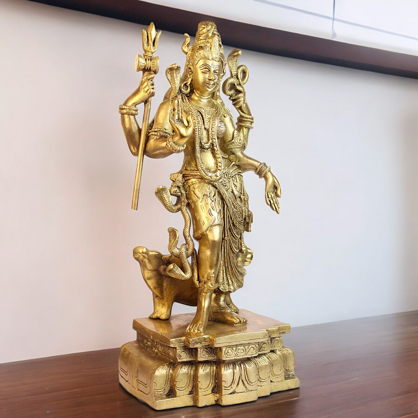 Buy Shiva Ardhanarishvara solid Brass idol - 18 inches Nikuressence