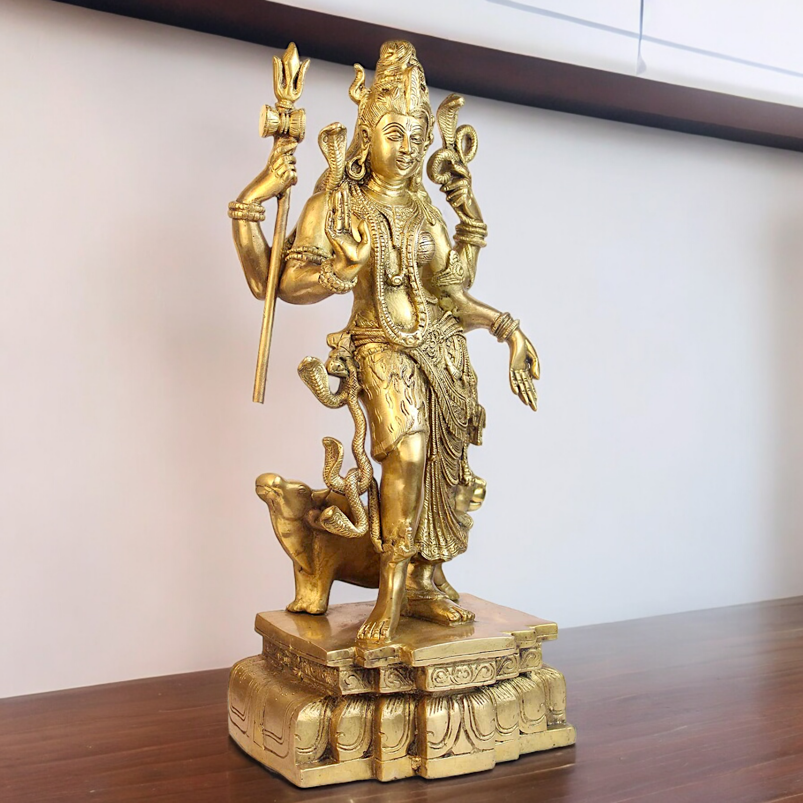 Buy Shiva Ardhanarishvara solid Brass idol - 18 inches Nikuressence