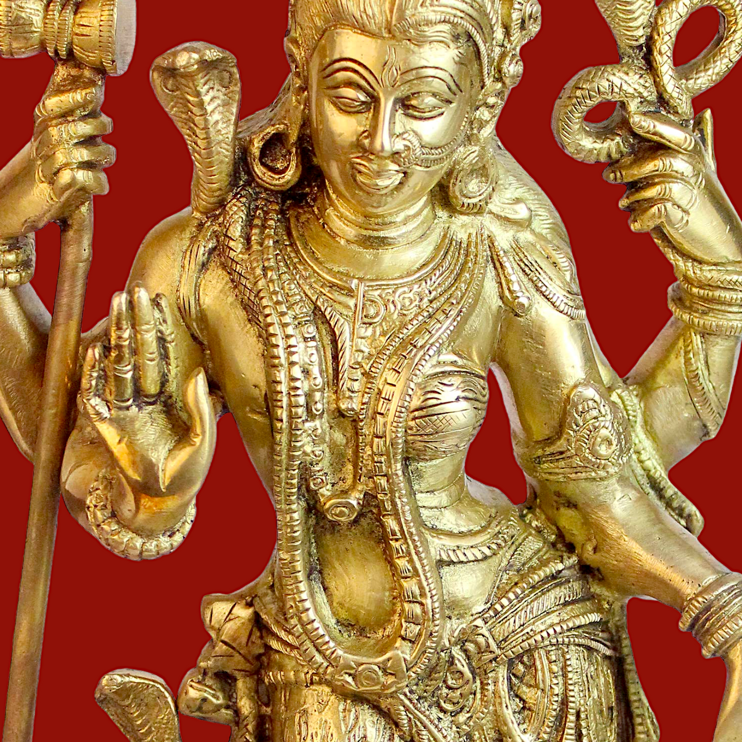 Buy Shiva Ardhanarishvara solid Brass idol - 18 inches Nikuressence