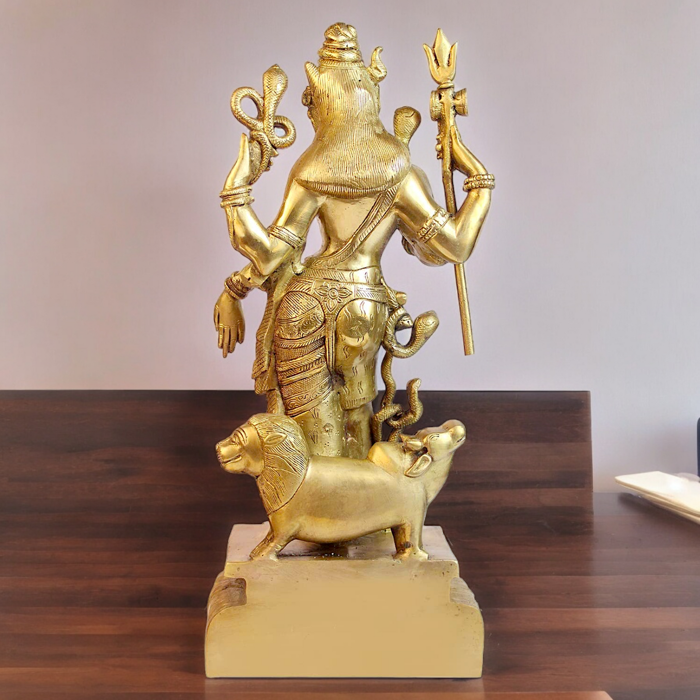 Buy Shiva Ardhanarishvara solid Brass idol - 18 inches Nikuressence