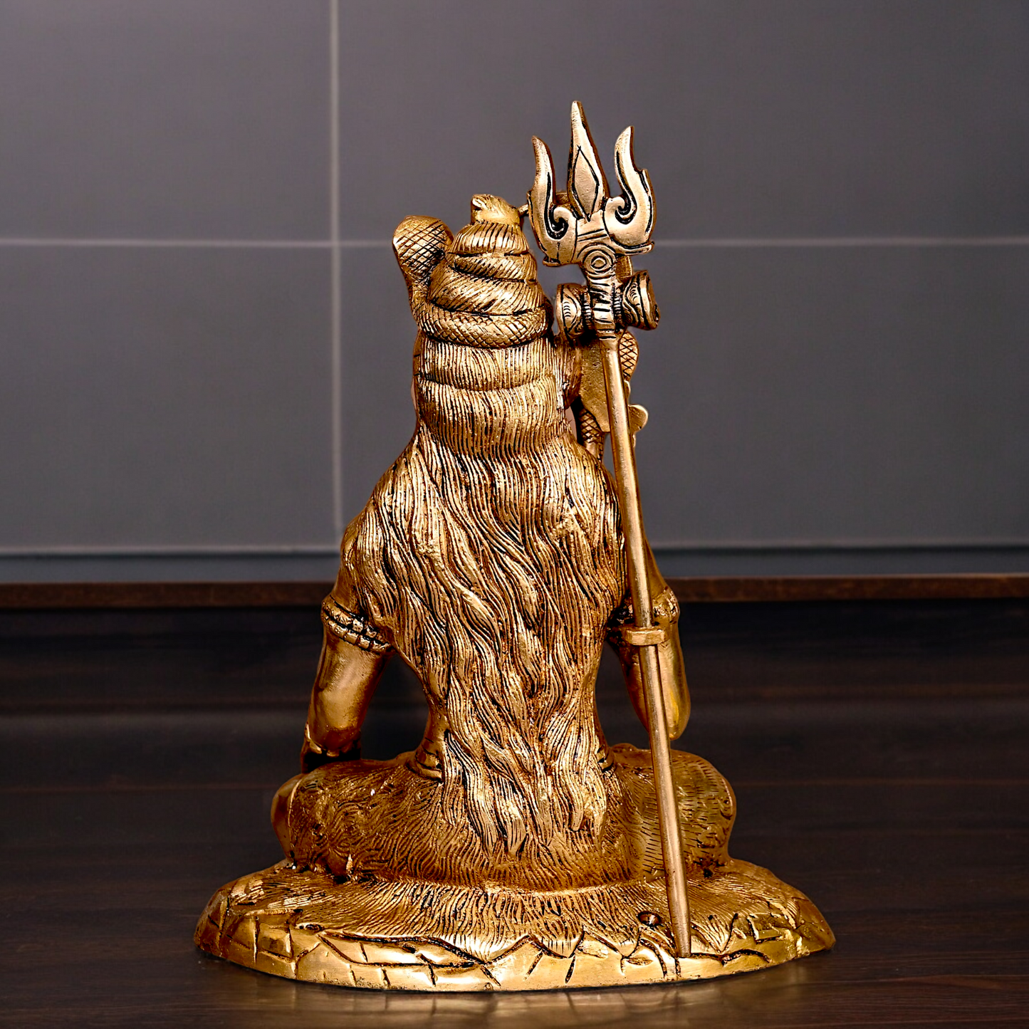 Lord Shiva Shankar ji solid brass statue - 12 inches Nikuressence