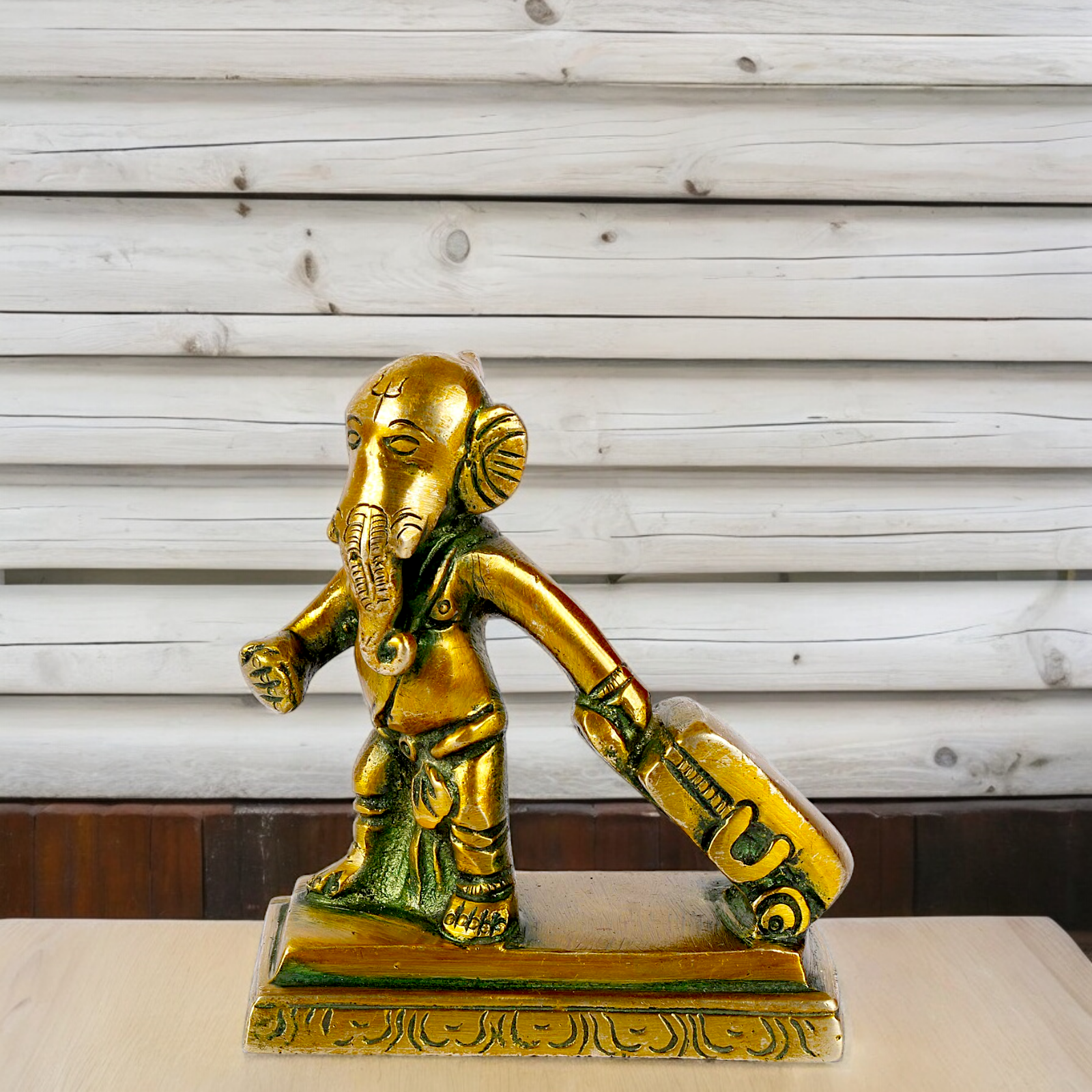 Lord Ganpati Ganesha Brass idol - 4 inches Nikuressence