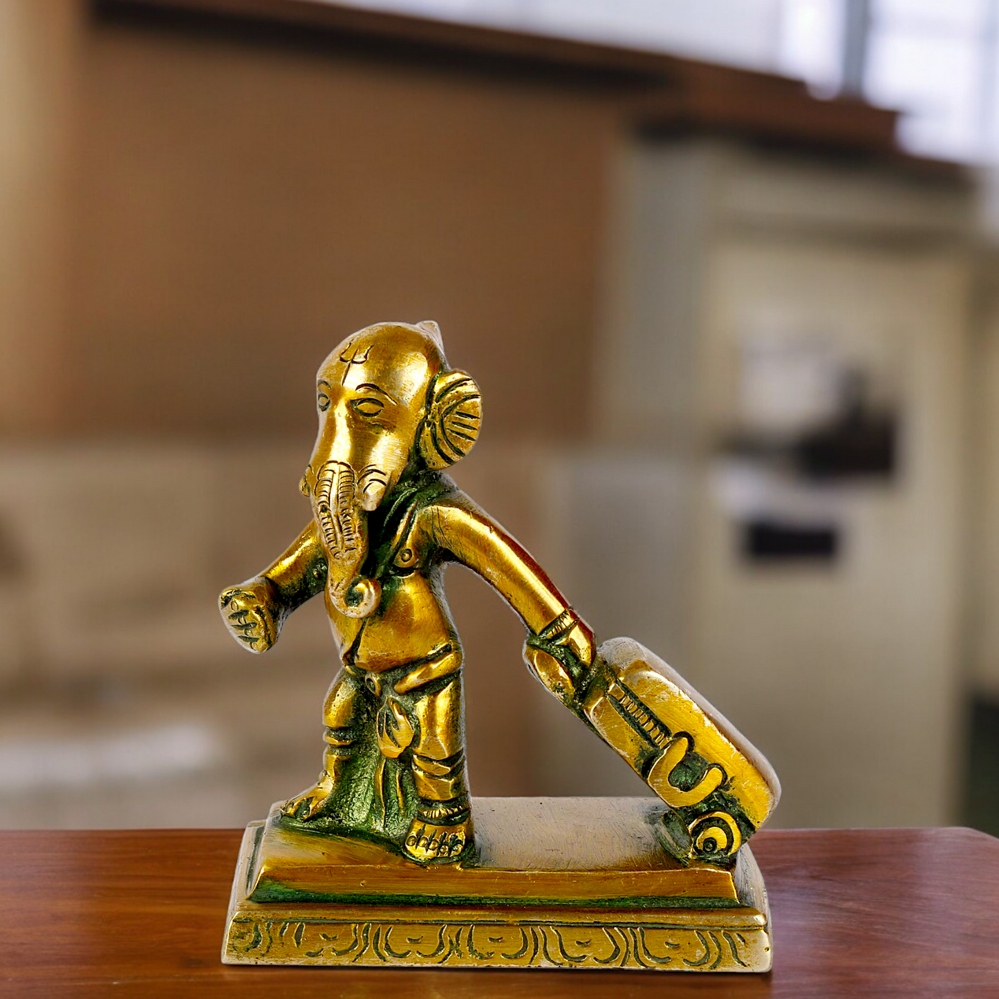 Lord Ganpati Ganesha Brass idol - 4 inches Nikuressence