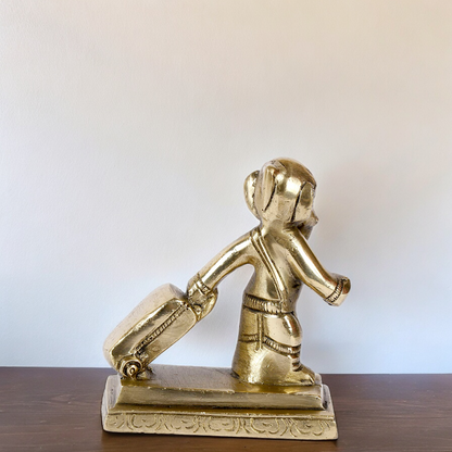 online Ganesha Ganpati Brass idol - 3.75 inches Nikuressence