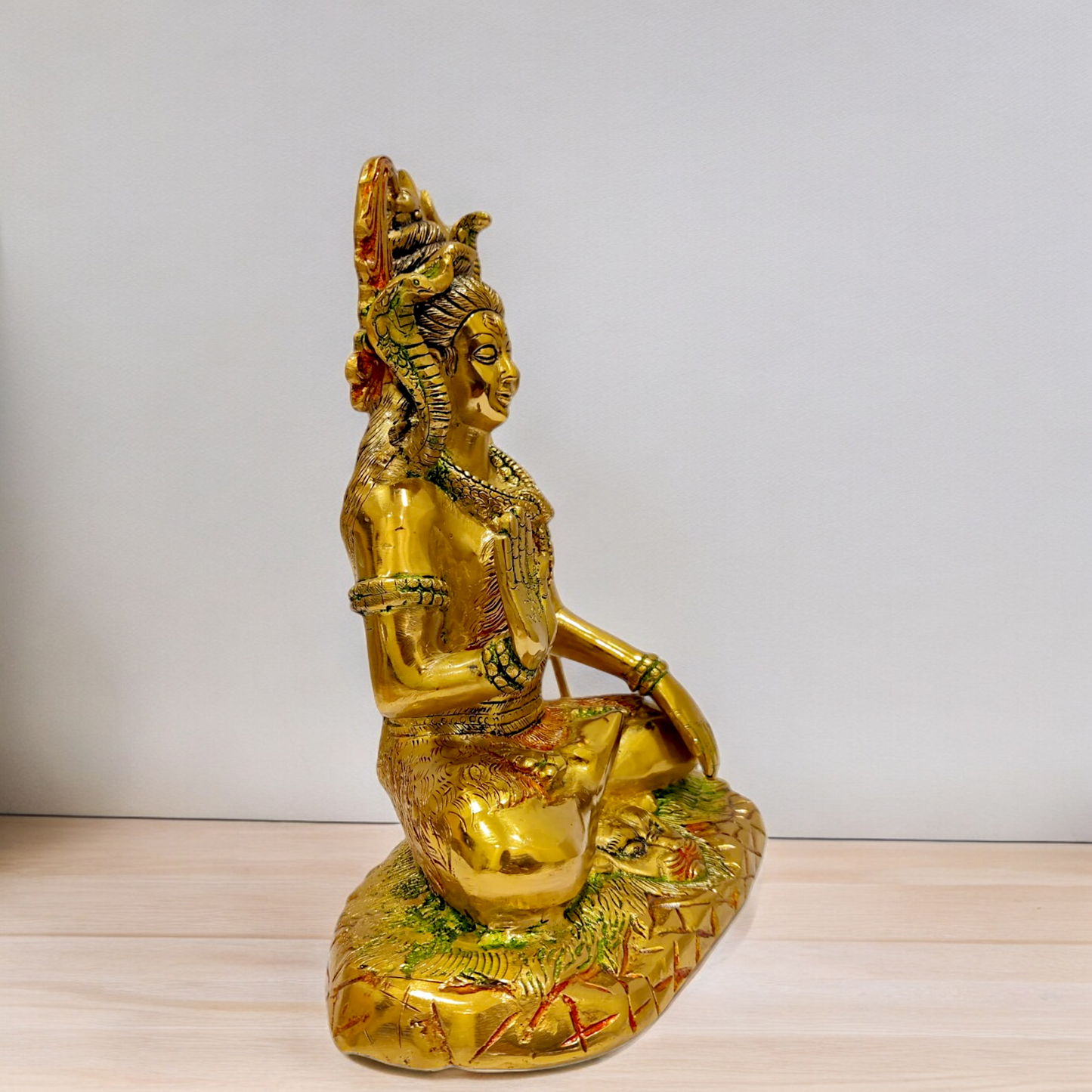 Lord Shiva Mahadev Bhagwan brass idol - 10.5 inches Nikuressence