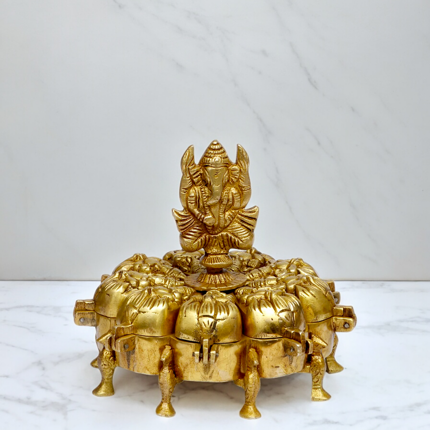 Buy Ganesh chopda box kumkum sindoor - 6 inches Nikuressence
