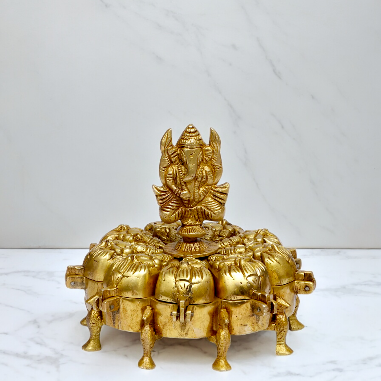 Buy Ganesh chopda box kumkum sindoor - 6 inches Nikuressence
