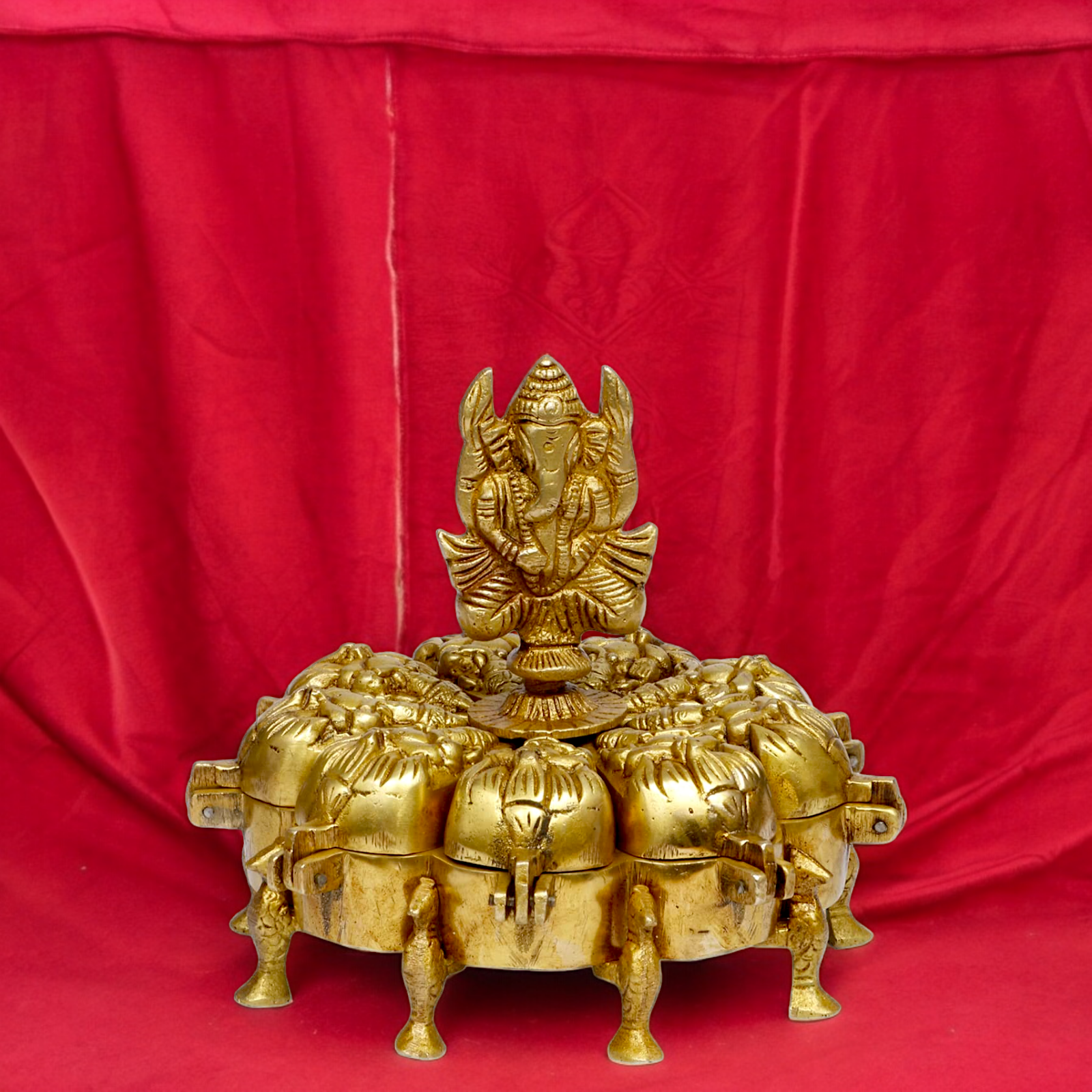 Buy Ganesh chopda box kumkum sindoor - 6 inches Nikuressence