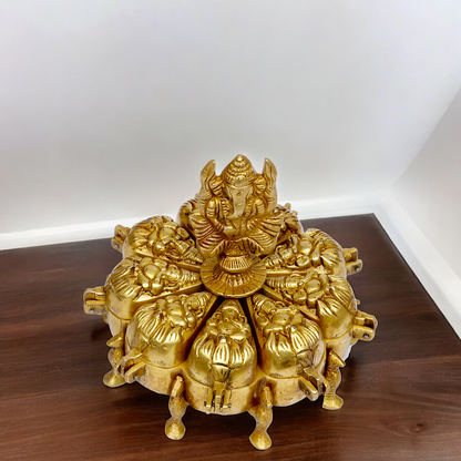 Buy Ganesh chopda box kumkum sindoor - 6 inches Nikuressence
