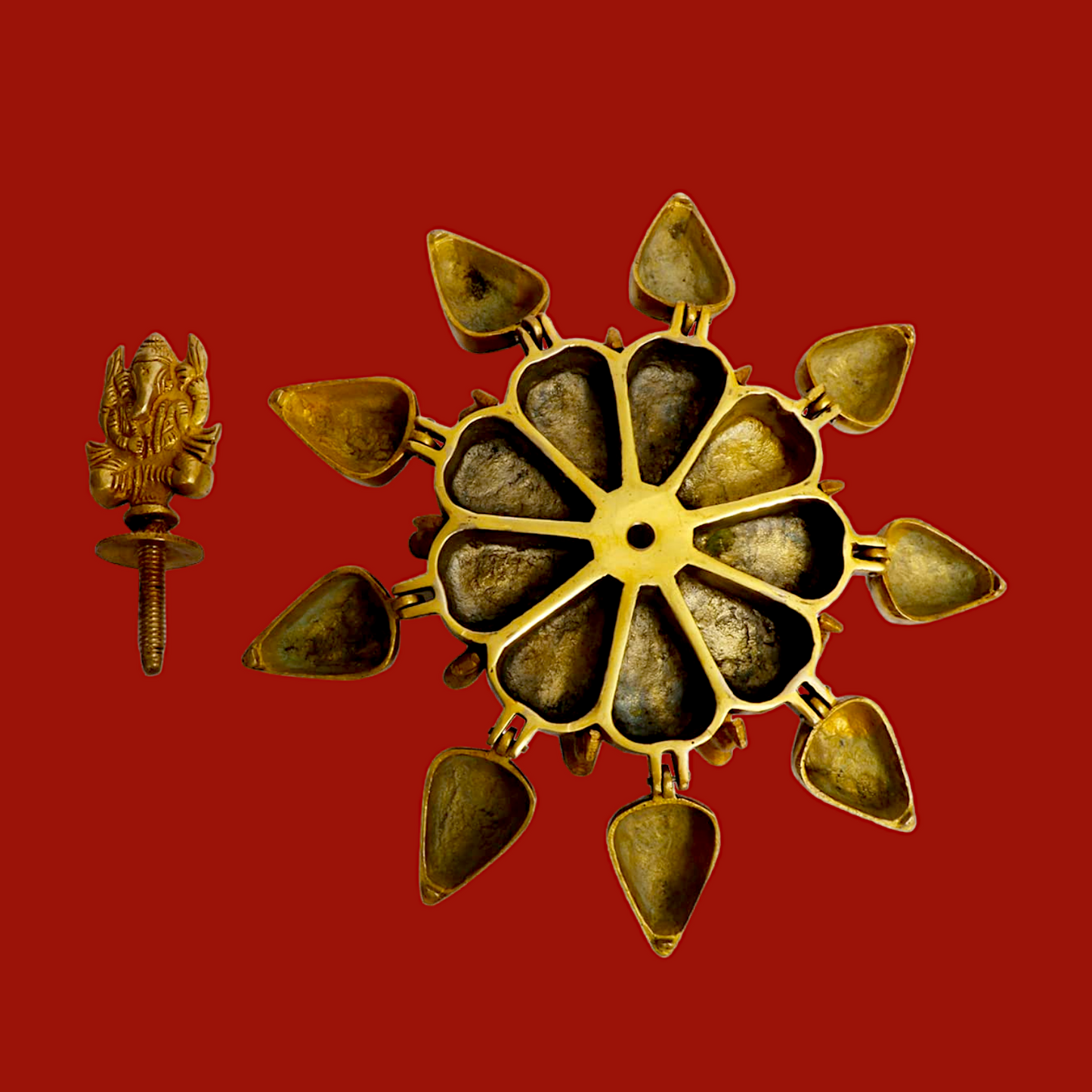 Buy Ganesh chopda box kumkum sindoor - 6 inches Nikuressence