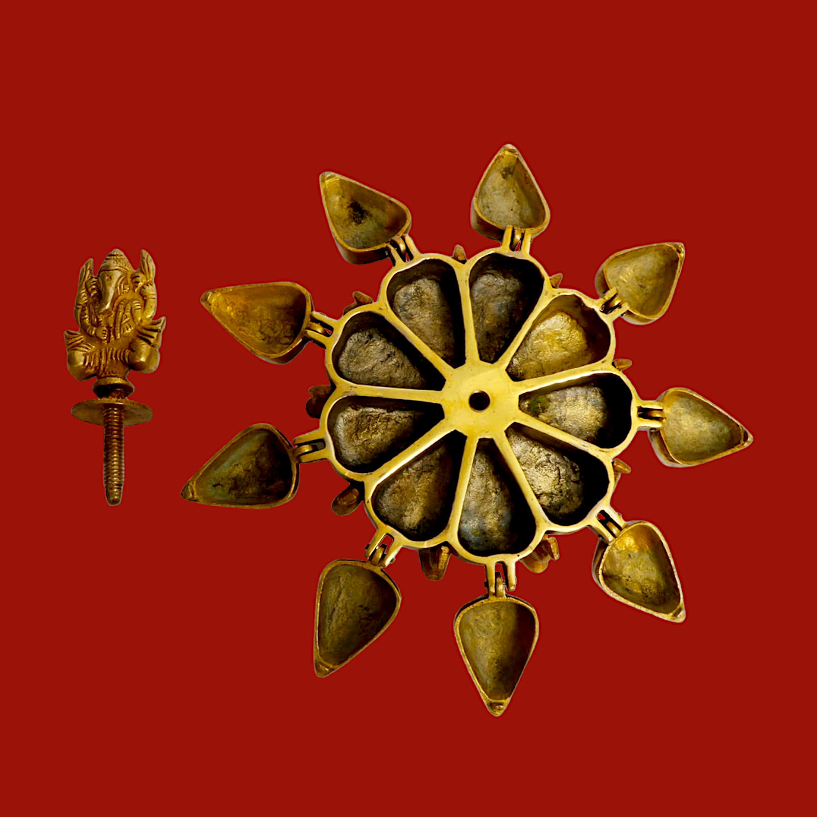 Buy Ganesh chopda box kumkum sindoor - 6 inches Nikuressence