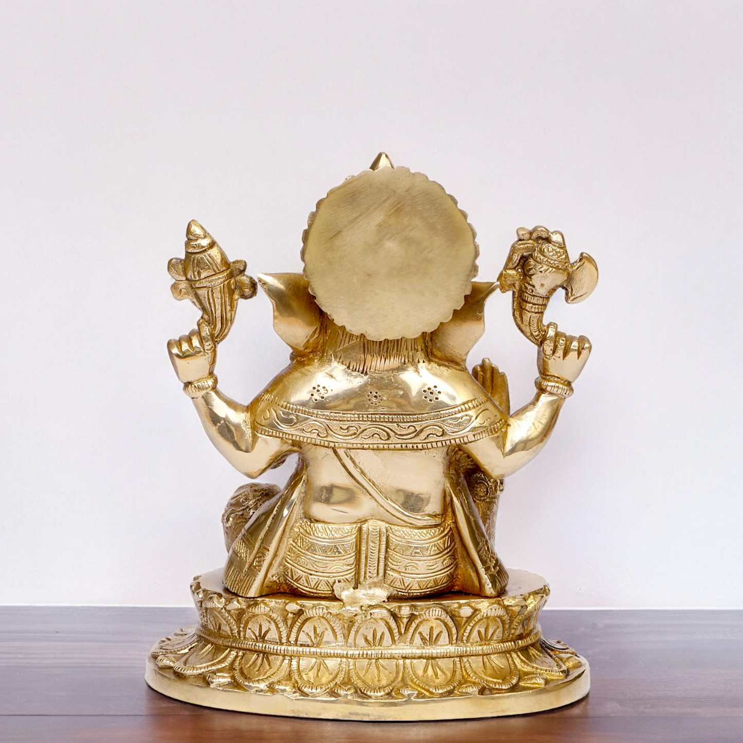 Shop Ganesh Bhagwan Solid brass idol - 8.5 inches Nikuressence