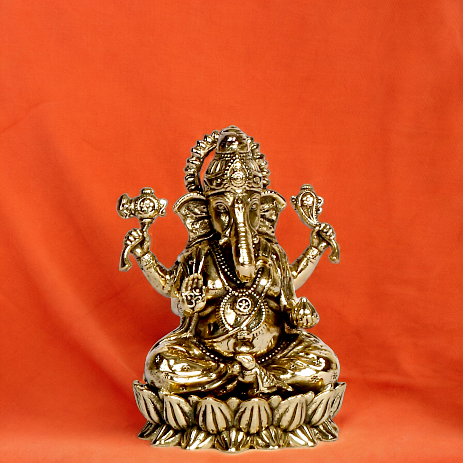 Solid Brass Vinayaka Ganesha idol - 2 inches Nikuressence