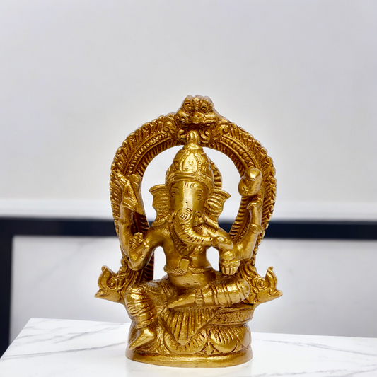 Buy Ganpati Vinayaka Solid Braas statue - 4.5 inches Nikuressence