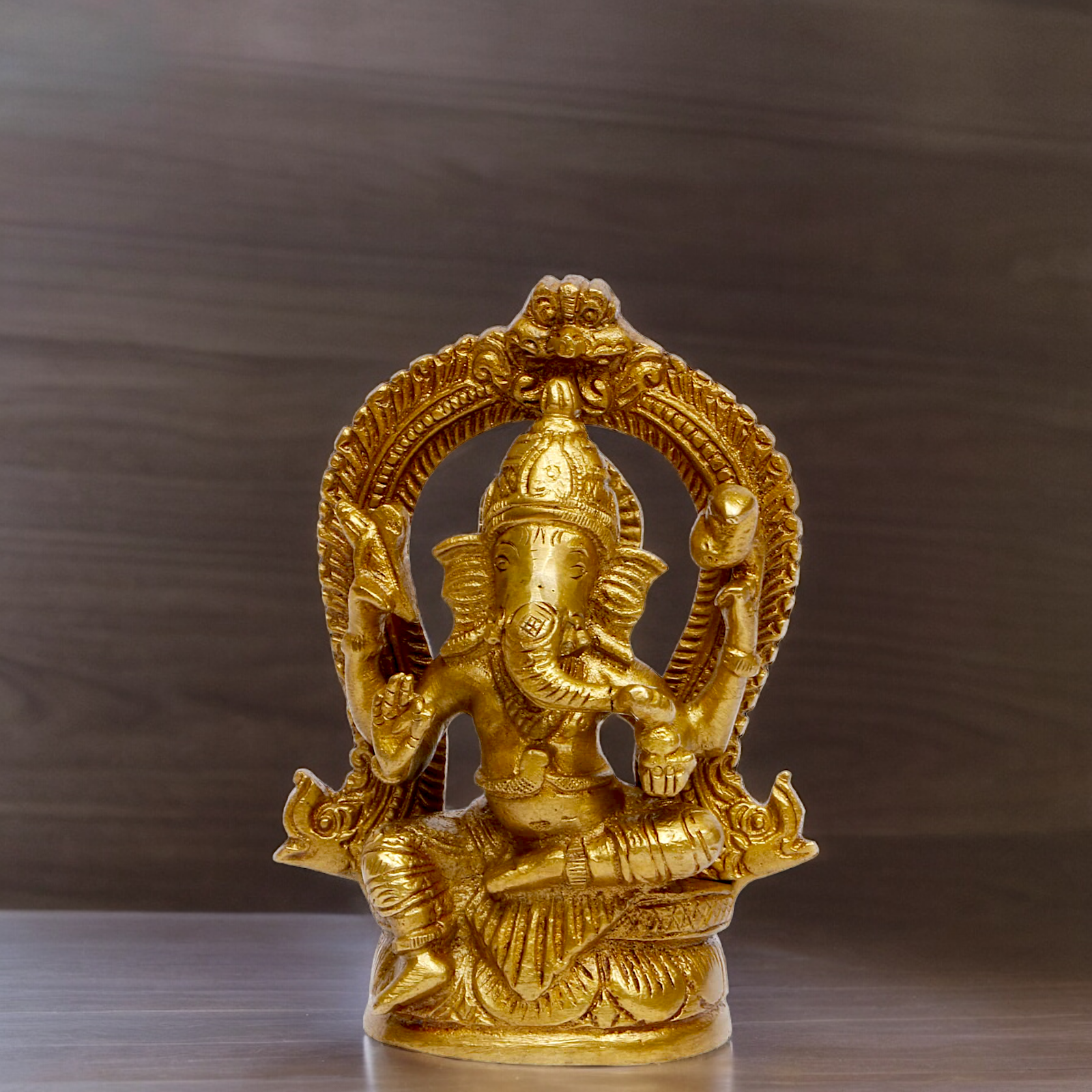 Buy Ganpati Vinayaka Solid Braas statue - 4.5 inches Nikuressence