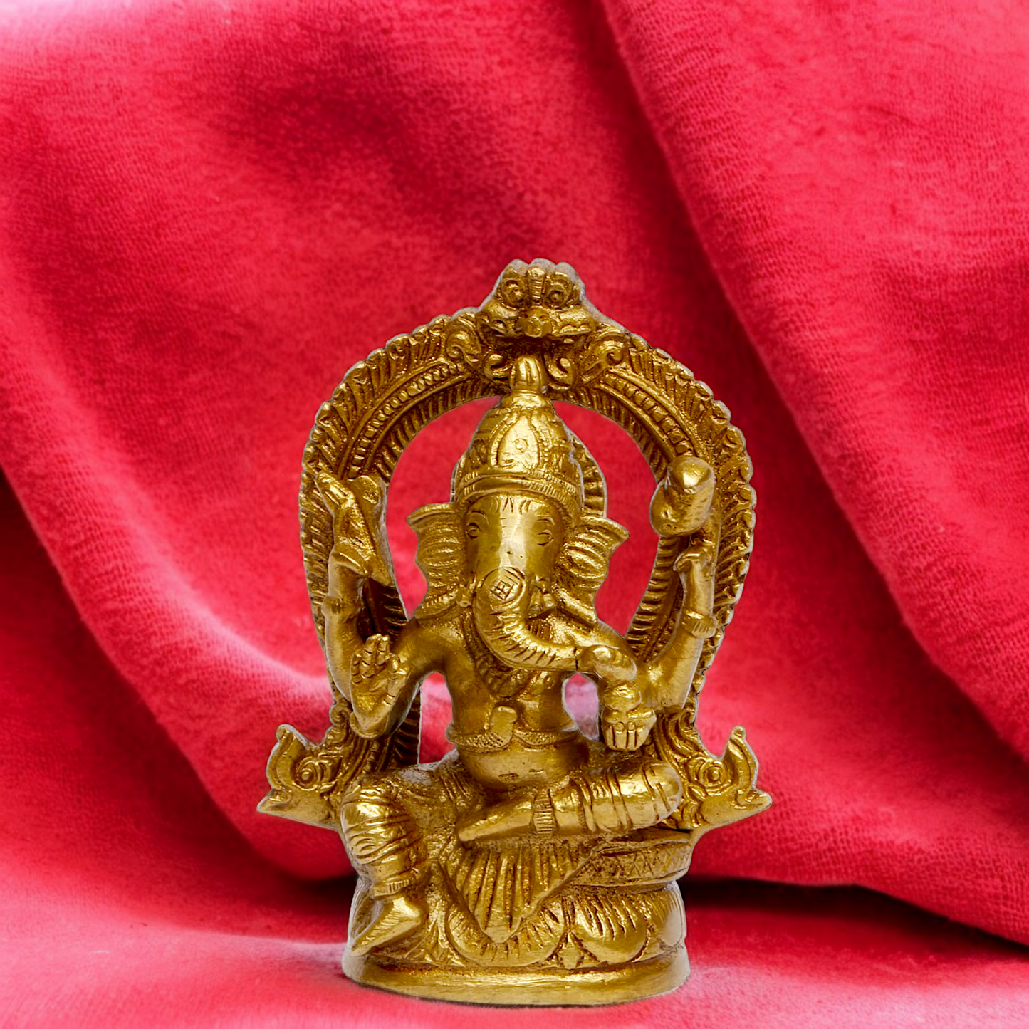 Buy Ganpati Vinayaka Solid Braas statue - 4.5 inches Nikuressence