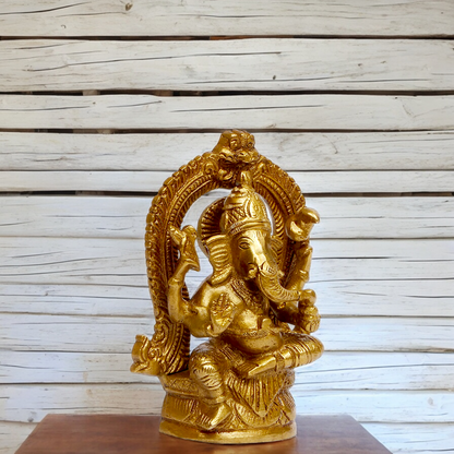 Buy Ganpati Vinayaka Solid Braas statue - 4.5 inches Nikuressence