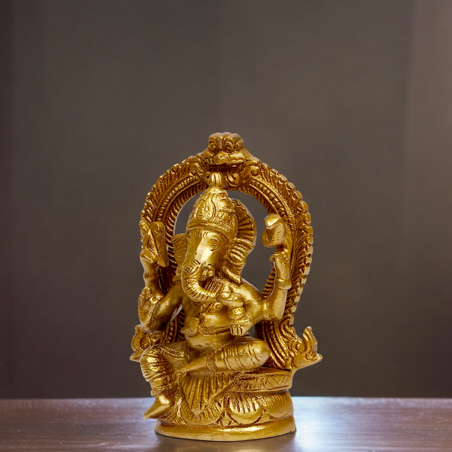 Buy Ganpati Vinayaka Solid Braas statue - 4.5 inches Nikuressence