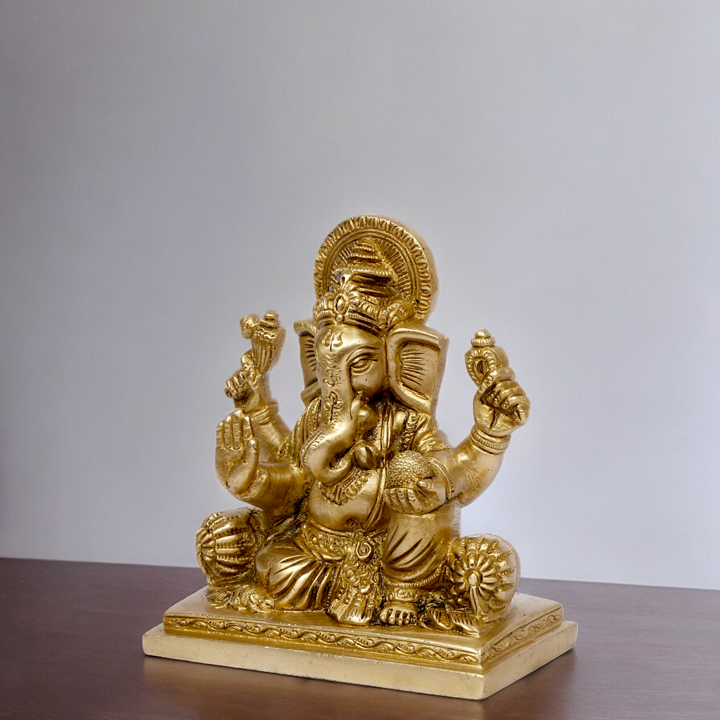 Shop Ganesha Ganpati blessing Solid brass statue - 5 inches Nikuressence