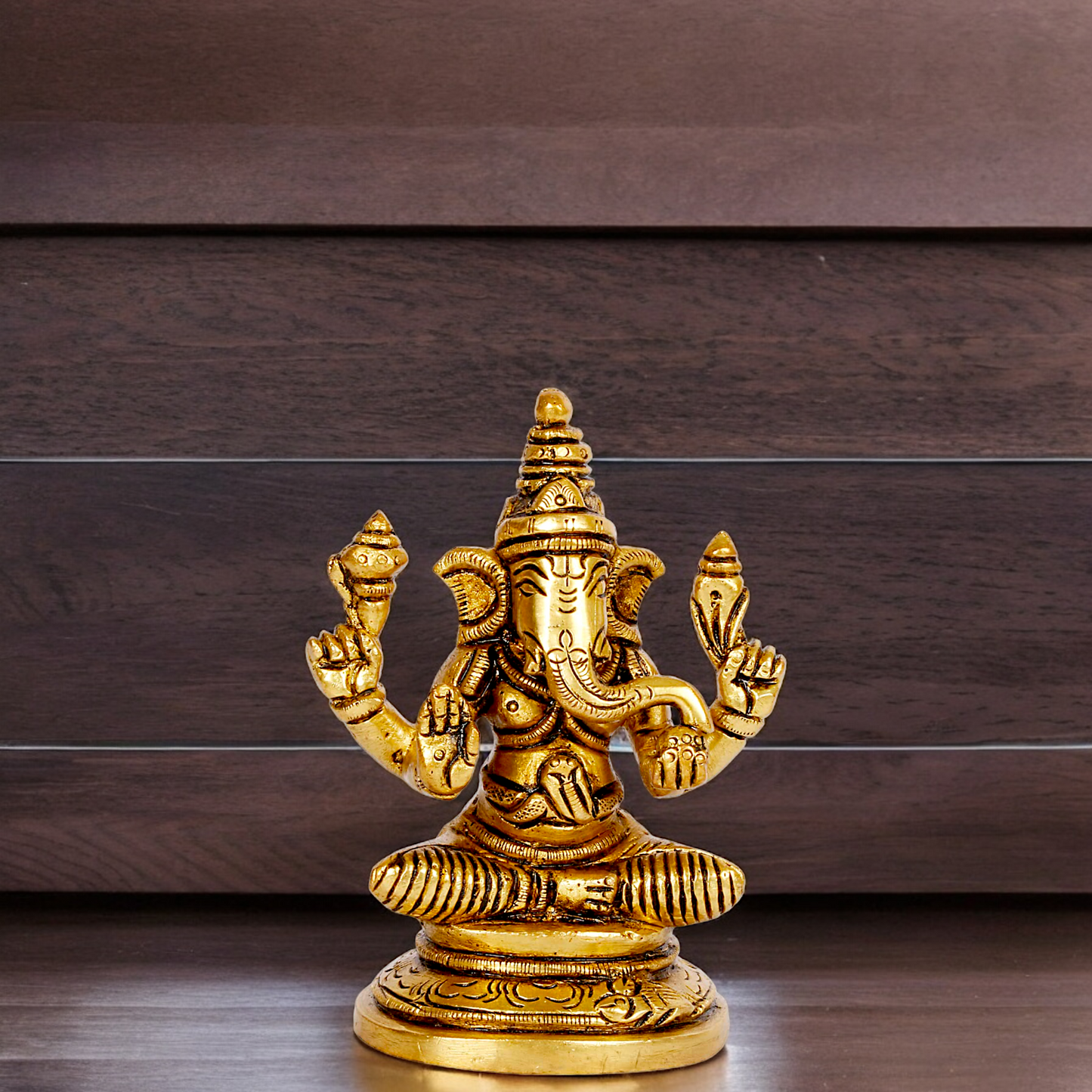 Shop Vinayaka Ganesh Solid Brass statue - 3.5 inches Nikuressence