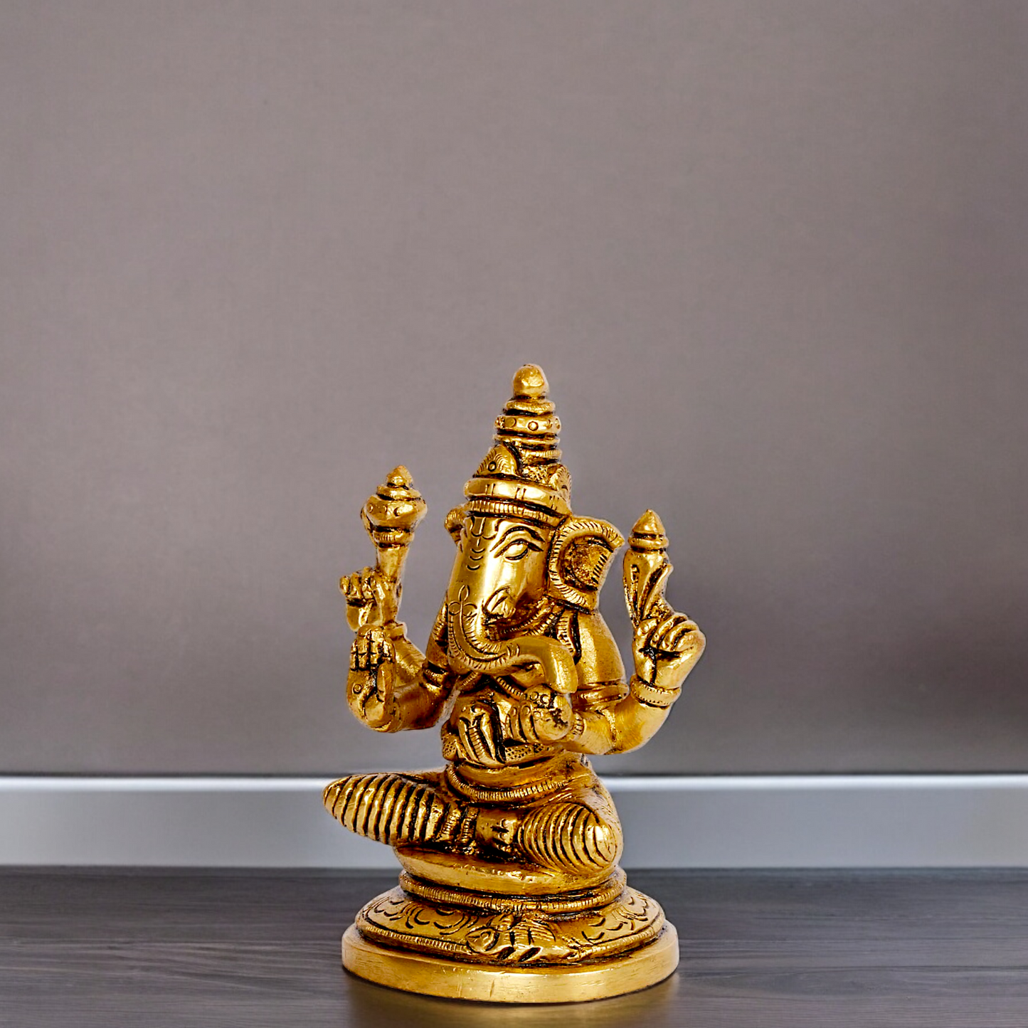 Shop Vinayaka Ganesh Solid Brass statue - 3.5 inches Nikuressence