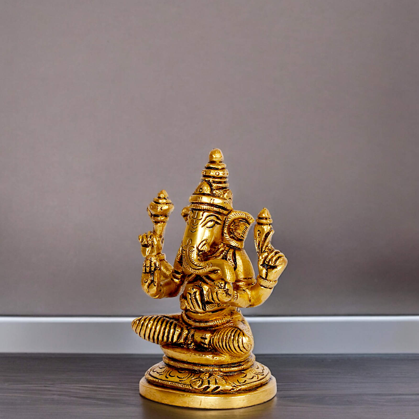 Shop Vinayaka Ganesh Solid Brass statue - 3.5 inches Nikuressence