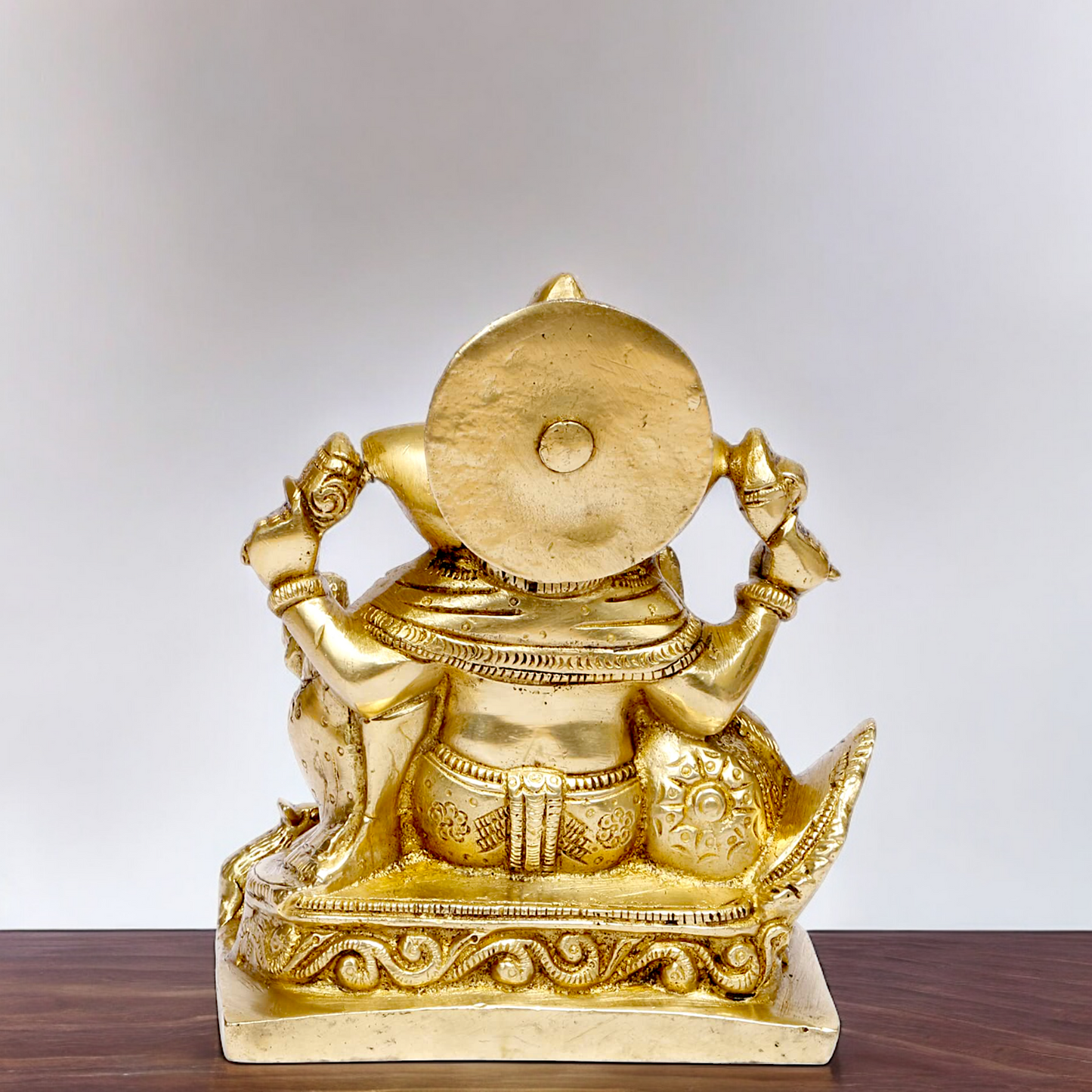 Solid Brass Ganpati Ganesha idol - 5.5 inches Nikuressence