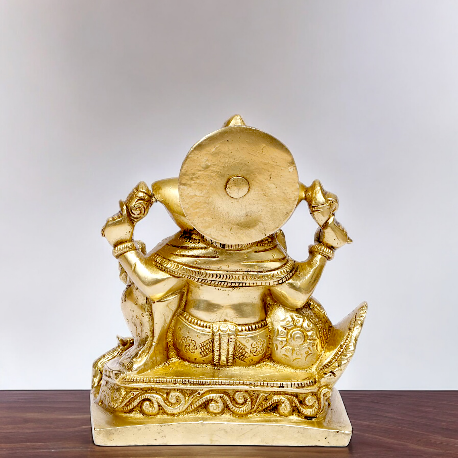 Solid Brass Ganpati Ganesha idol - 5.5 inches Nikuressence