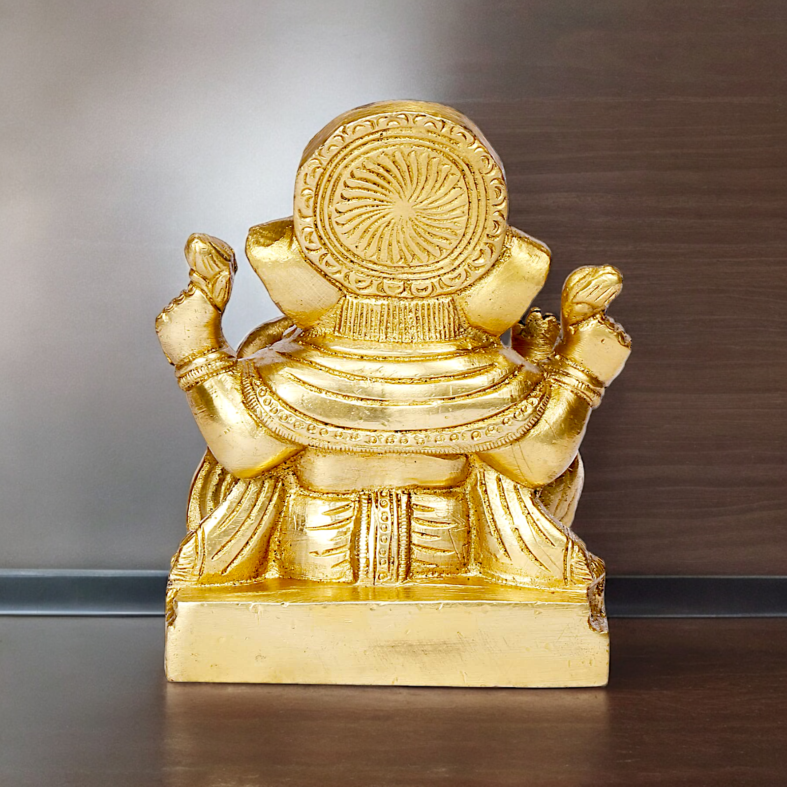 Shop Ganpati Ganesha solid brass idol - 4 inches Nikuressence