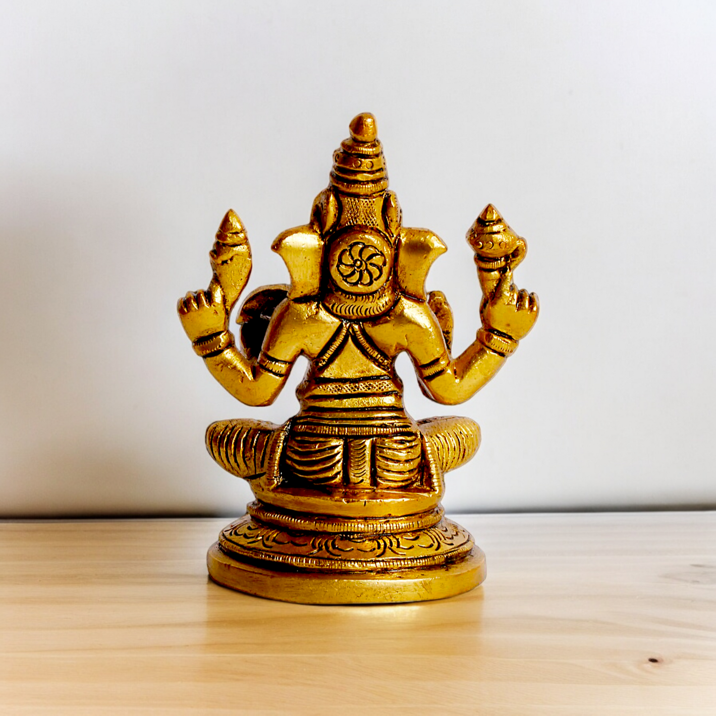 Shop Ganesh Ganpati murti Solid brass idol - 3.5 inches Nikuressence
