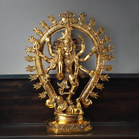 Lord Nataraja Mahadev ji Dance solid brass idol - 16 inches Nikuressence